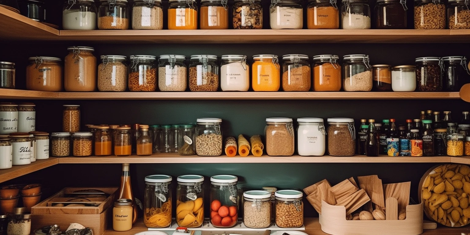 Clean and orderly pantry
